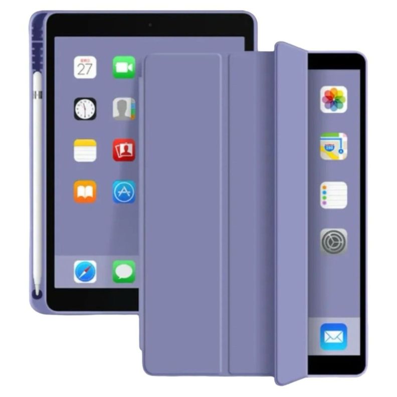 Carcasa Smart Cover Con Ranura Para iPad Air 13 M3 2025 Lila-0
