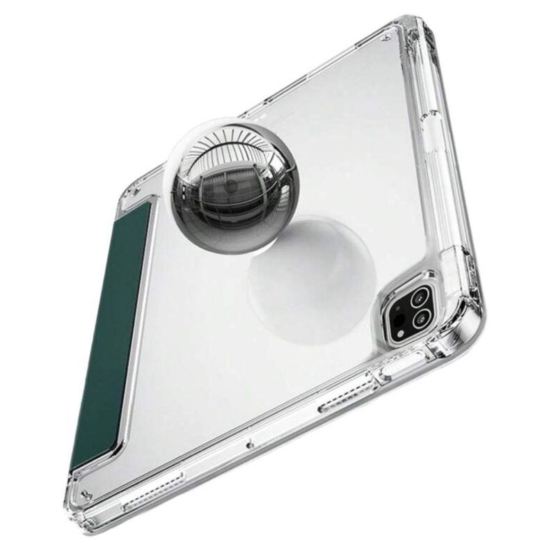Carcasa Smart Cover Clear Para iPad Air 6 11 M2 2024 Verde Oscuro-3