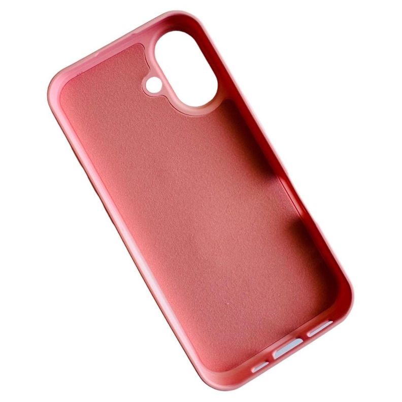 Carcasa Funda Para iPhone 16 Silicona Color Rosado-1