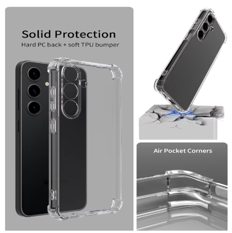 Carcasa Para Samsung A16 5g Transparente Reforzada-3