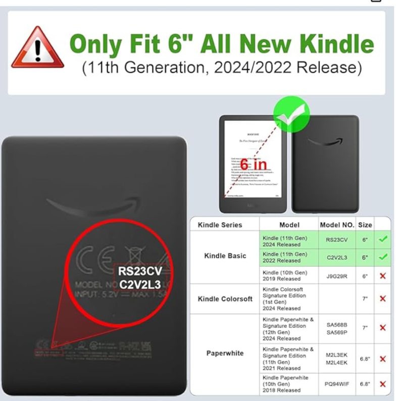 Protector De Pantalla Para Kindle 11th Gene 2024 RS23CV-1