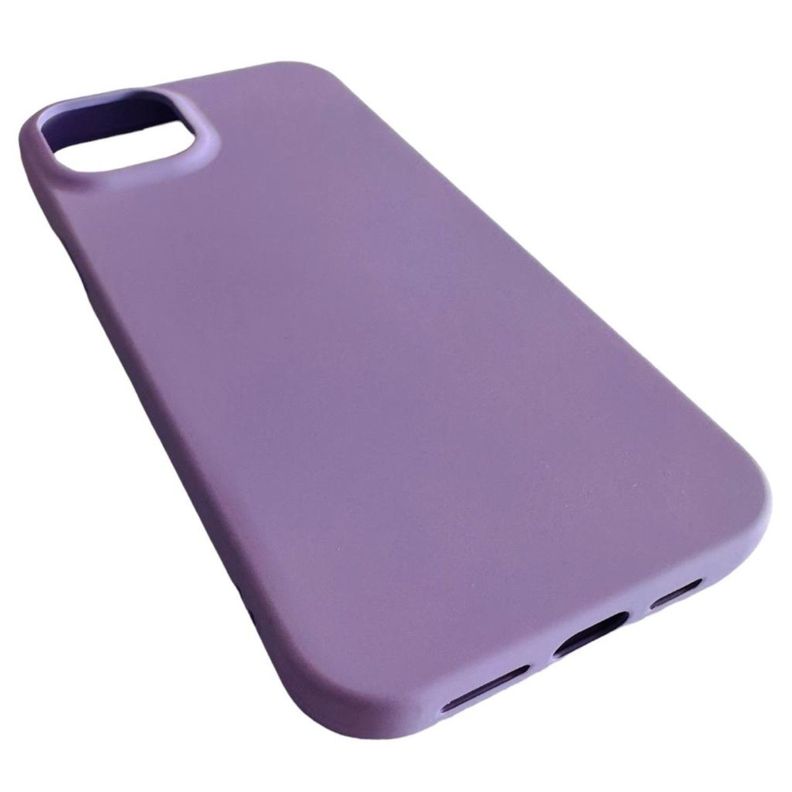 Carcasa Funda Para iPhone 15 Pro Silicona Color Violeta-2