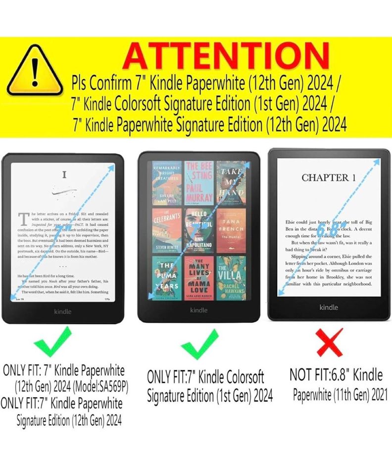 Funda Protectora Para Kindle Paperwhite 12th Gen 2024 Gris-4