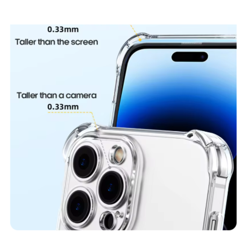Carcasa Funda Transparente Reforzada Para iPhone 16 Pro Max-1