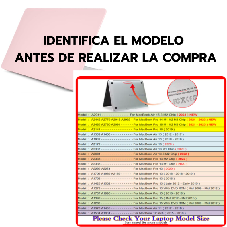 Carcasa Para Macbook Pro 16 M1 M2 M3 A2485 Transparente-2