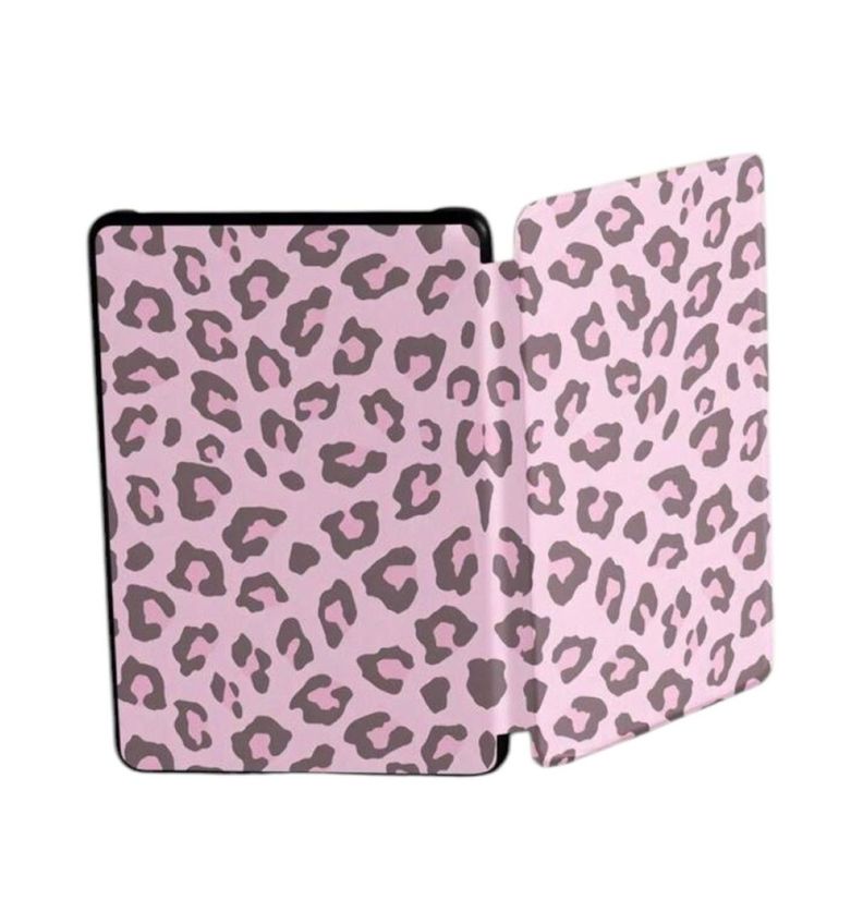 Funda Para Kindle Paperwhite 12th Gen 2024 Leopardo Rosa-0
