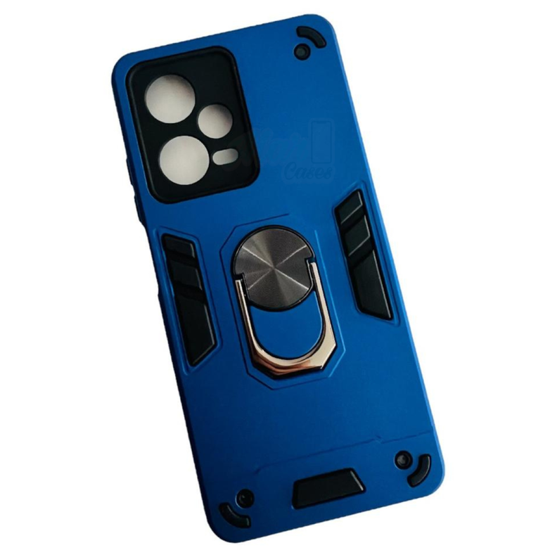 Carcasa Para Xiaomi Redmi Note 12 Pro/ Pro+ Antigolpes Anillo Azul Rey-0