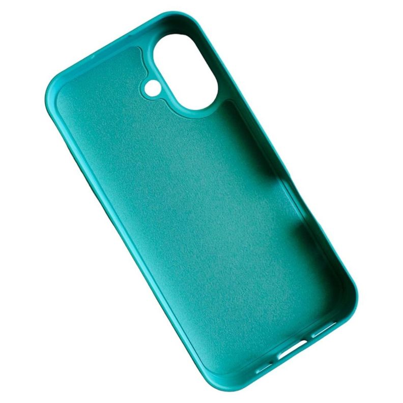 Carcasa Funda Para iPhone 16 Silicona Color Turquesa-3
