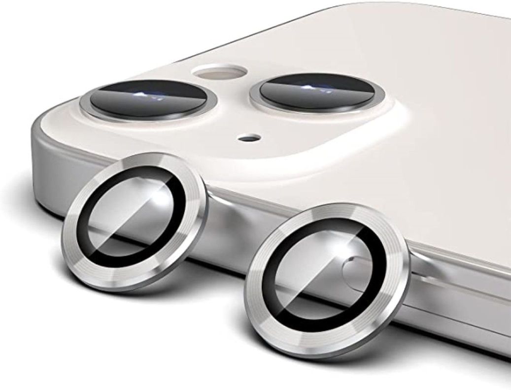 Protector De Lentes Para Cámara iPhone 15 Normal/ 15 Plus Silver-0