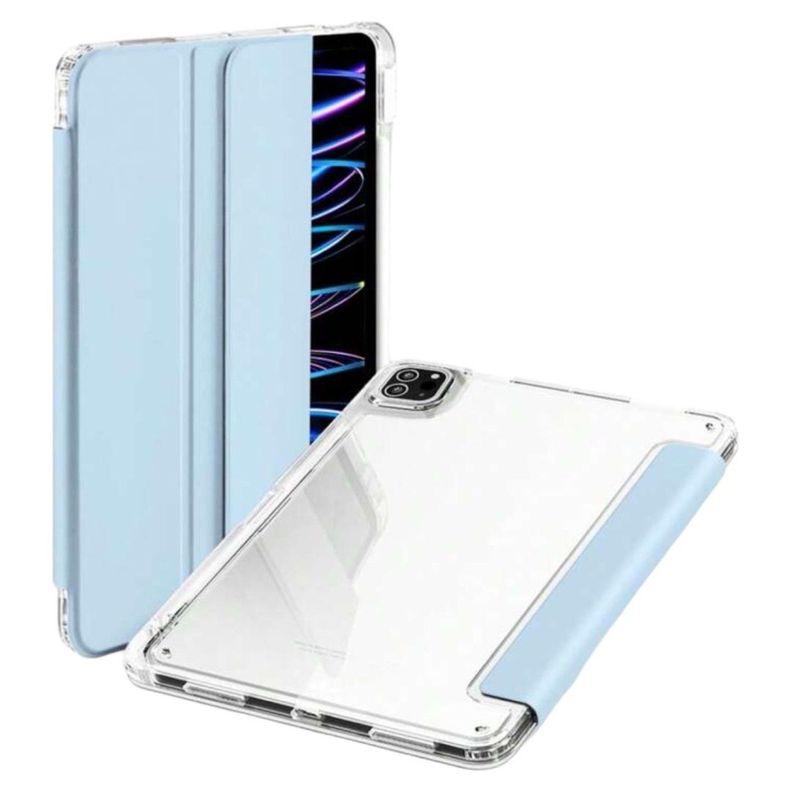 Carcasa Smart Cover Clear Para iPad 10ma Gene 10.9 Azul Claro-2