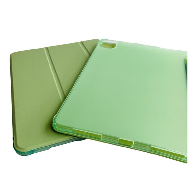 Funda Smart Cover Para iPad Air 11 M2 2024 Con Ranura Verde Menta-2