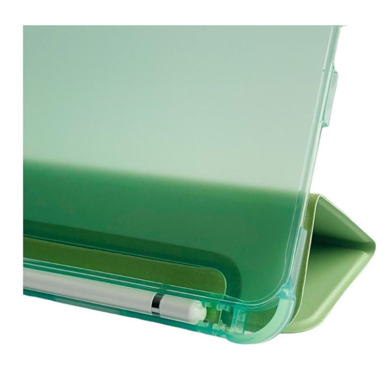 Funda Smart Cover Para iPad Air 11 M2 2024 Con Ranura Verde Menta-3