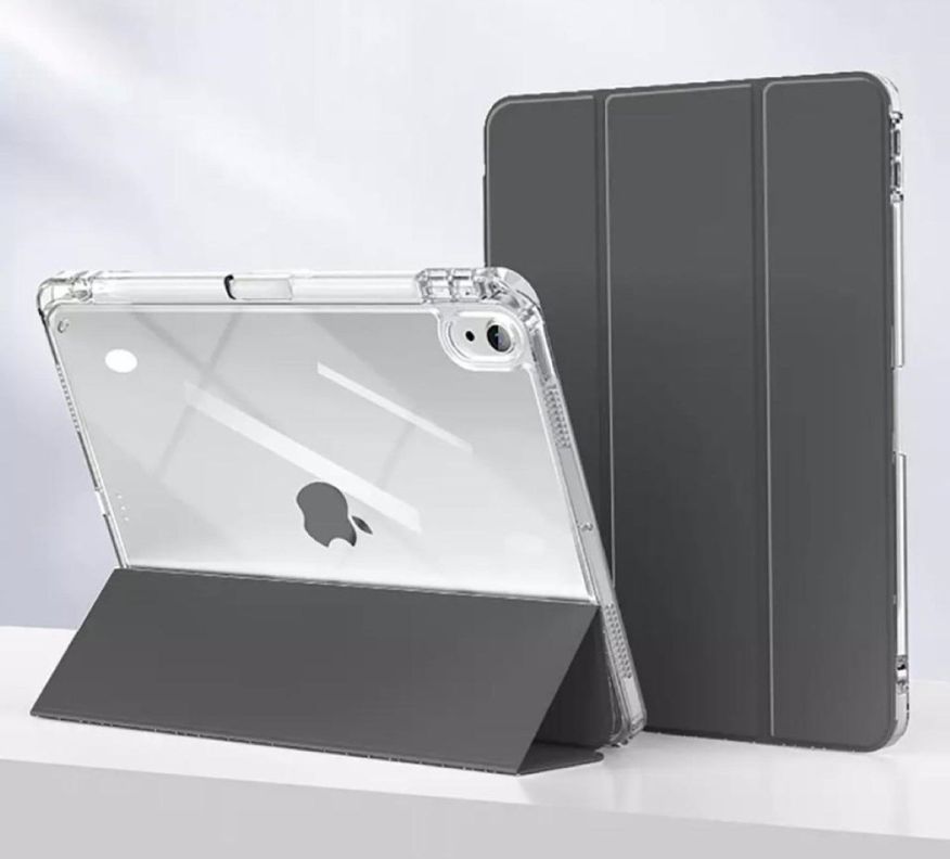 Carcasa Funda Smart Cover Clear Para iPad 10ma Gene 10.9 Negro-2