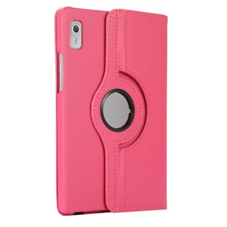 Carcasa Funda Giratoria Para Tablet Lenovo M9 Tb310 Fucsia-0
