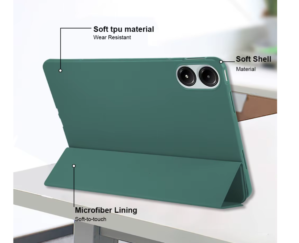 Funda Carcasa Smart Cover Para Tablet Honor Pad X8a 11 Verde-3