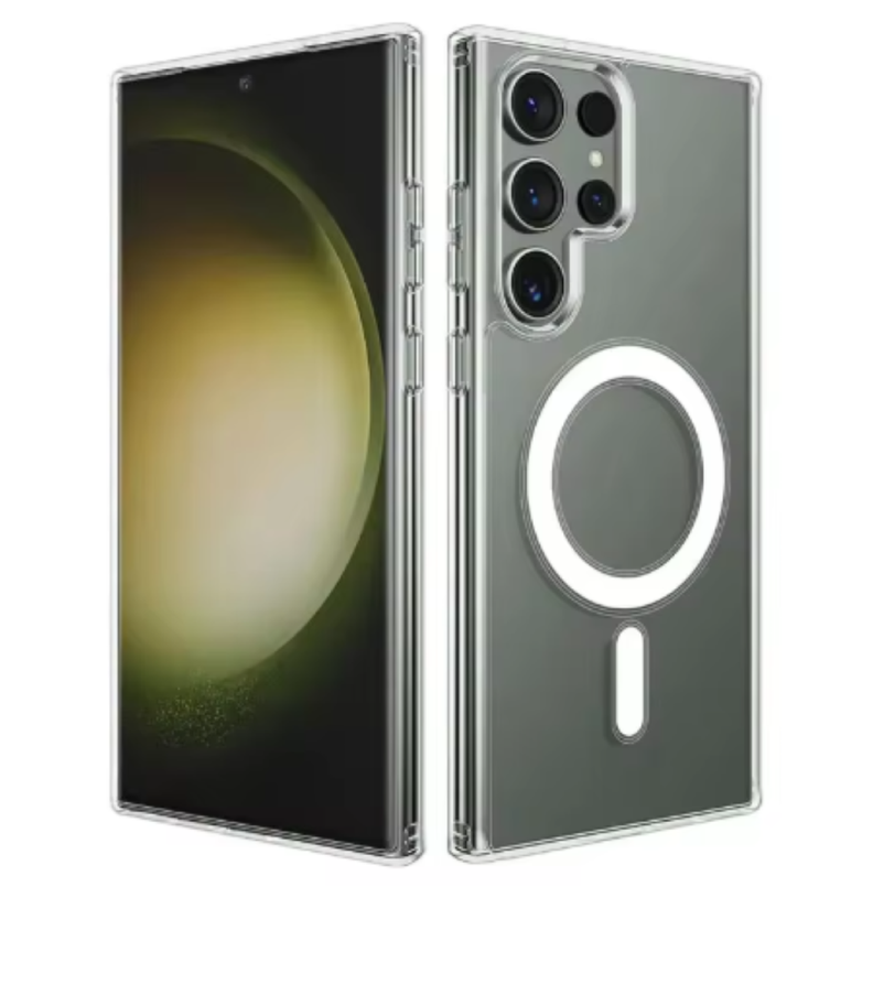 Carcasa MagSafe Para Samsung S24 Ultra Transparente-0