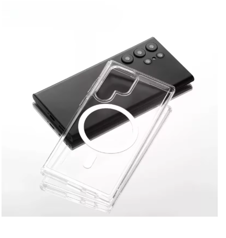 Carcasa MagSafe Para Samsung S24 Ultra Transparente-1