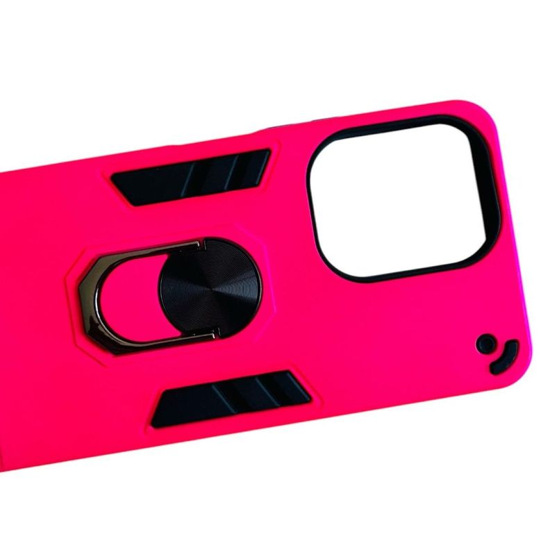 Carcasa Para Xiaomi Redmi 13c Anti Golpes Anillo Fucsia-2