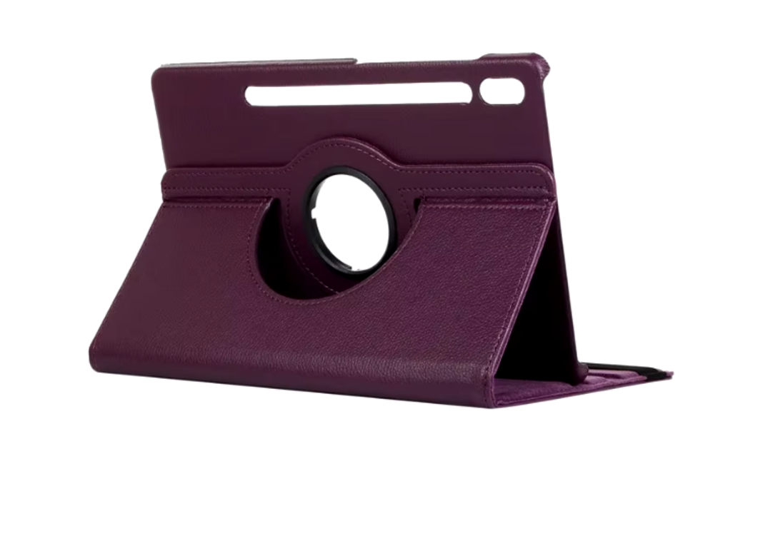Carcasa Funda Giratoria Para Tablet Samsung S9 Fe 10.9 X510 Morado-3