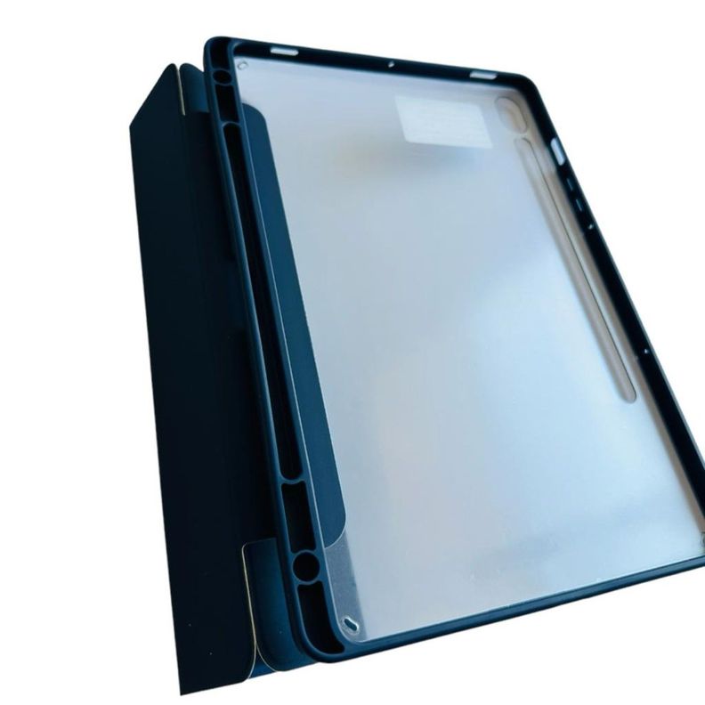 Funda Smart Cover Para Tablet Samsung S9 Fe 10.9 Mármol Azul-3