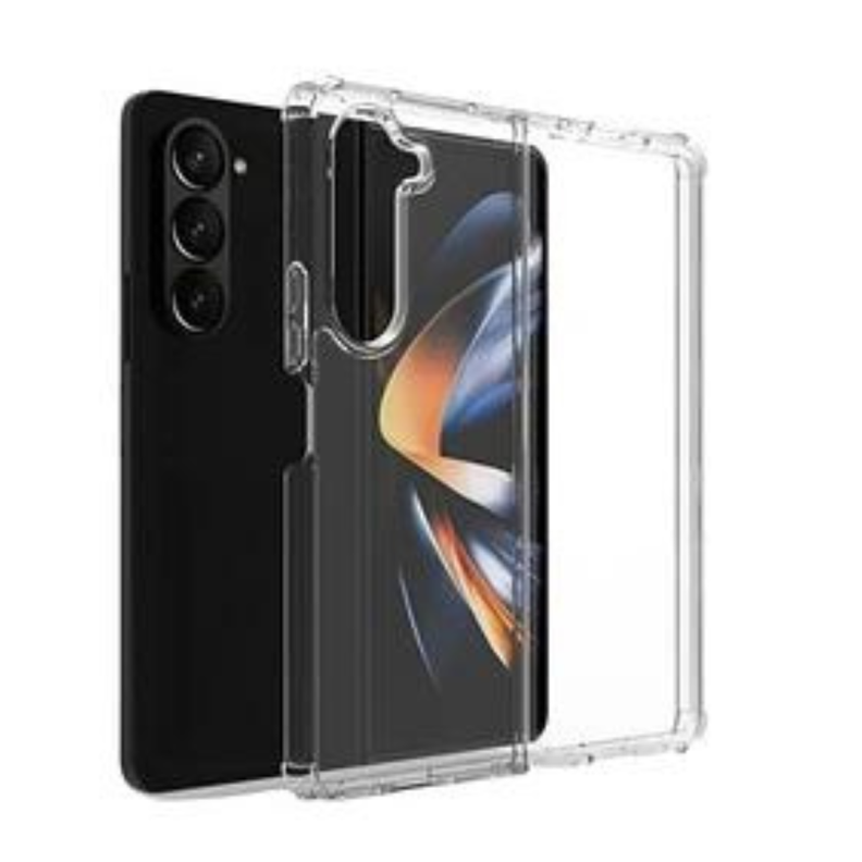 Carcasa Para Samsung Z Fold 5 Transparente Reforzada-0