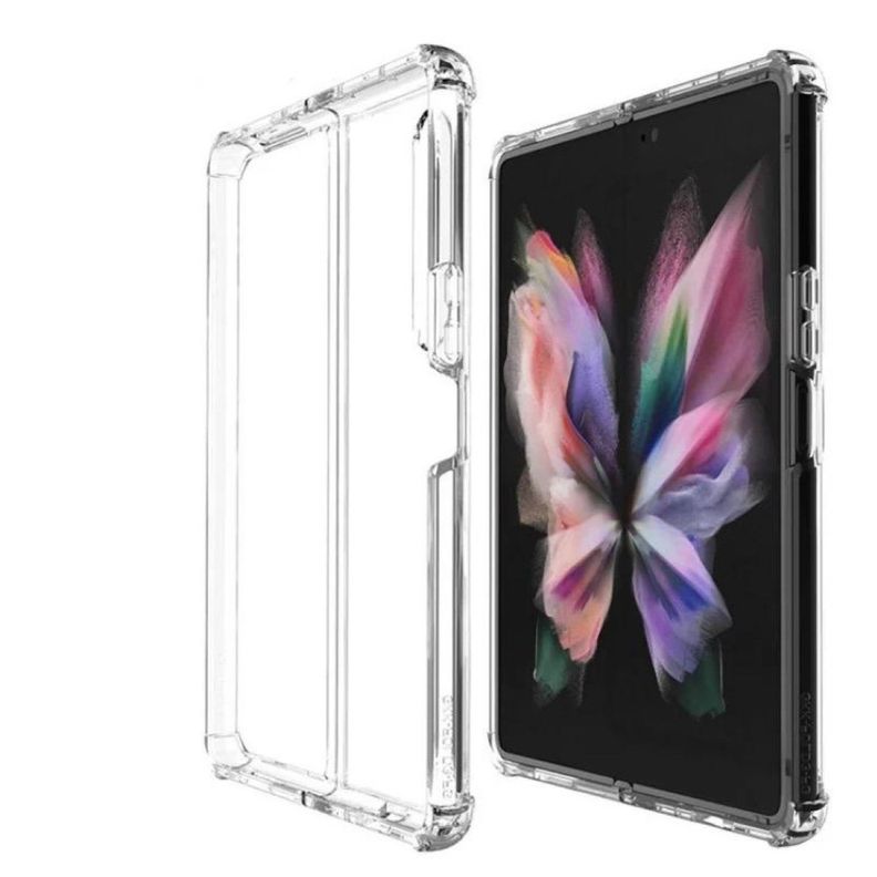 Carcasa Para Samsung Z Fold 5 Transparente Reforzada-1