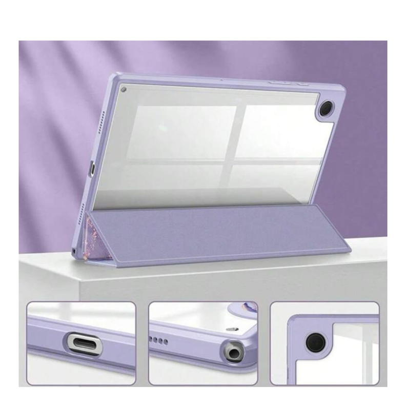 Funda Smart Cover Para Tablet Samsung S9 Fe 10.9 Mármol Violeta-2