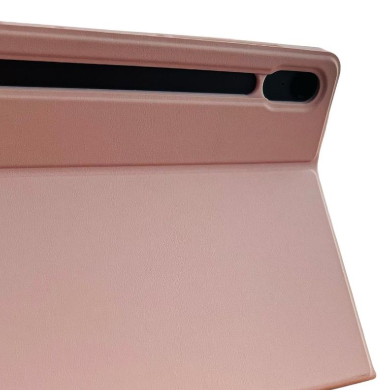 Funda Con Teclado Rosado Para Samsung S9/S9 Fe 10.9 Español-2