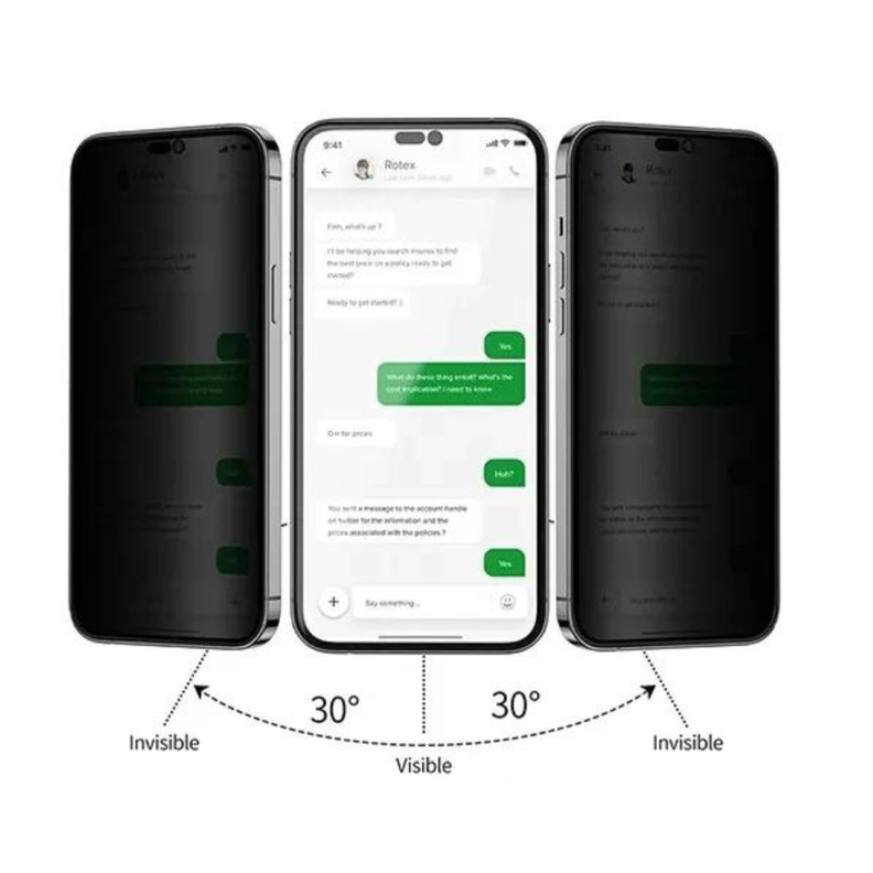 Lámina Mica Privacidad 3d Anti-espía Para iPhone 16 Pro Max-1