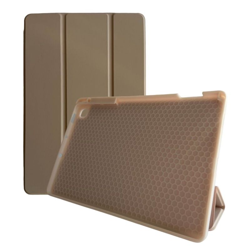 Funda Smart Cover Para Tablet Samsung S6 Lite Con Ranura Rose Gold-0