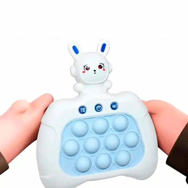 Fidget Pop It Electrónico de Conejito Espacial Modelo Celeste-1