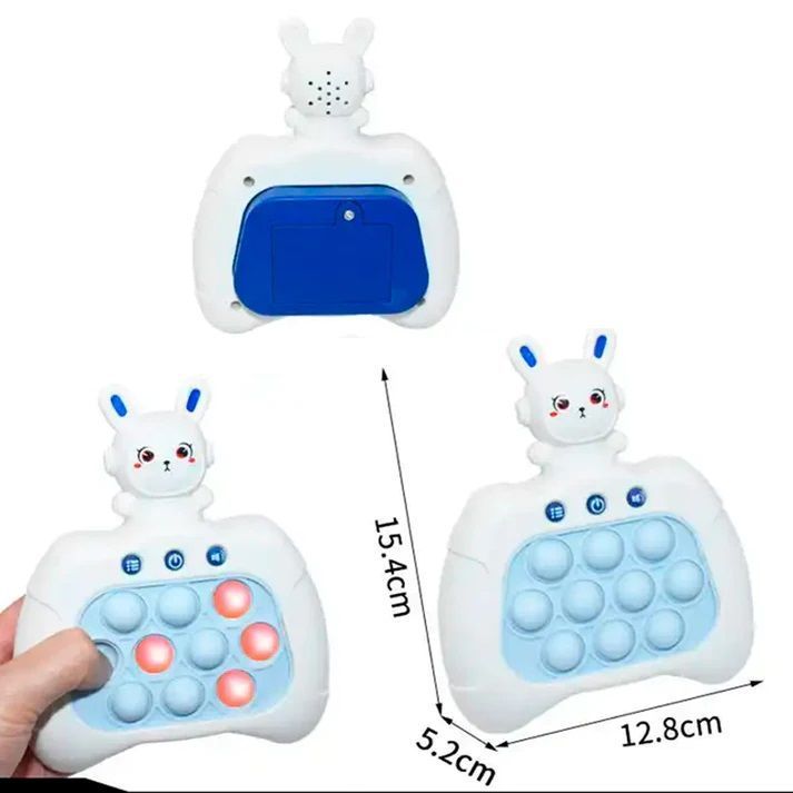 Fidget Pop It Electrónico de Conejito Espacial Modelo Celeste-2