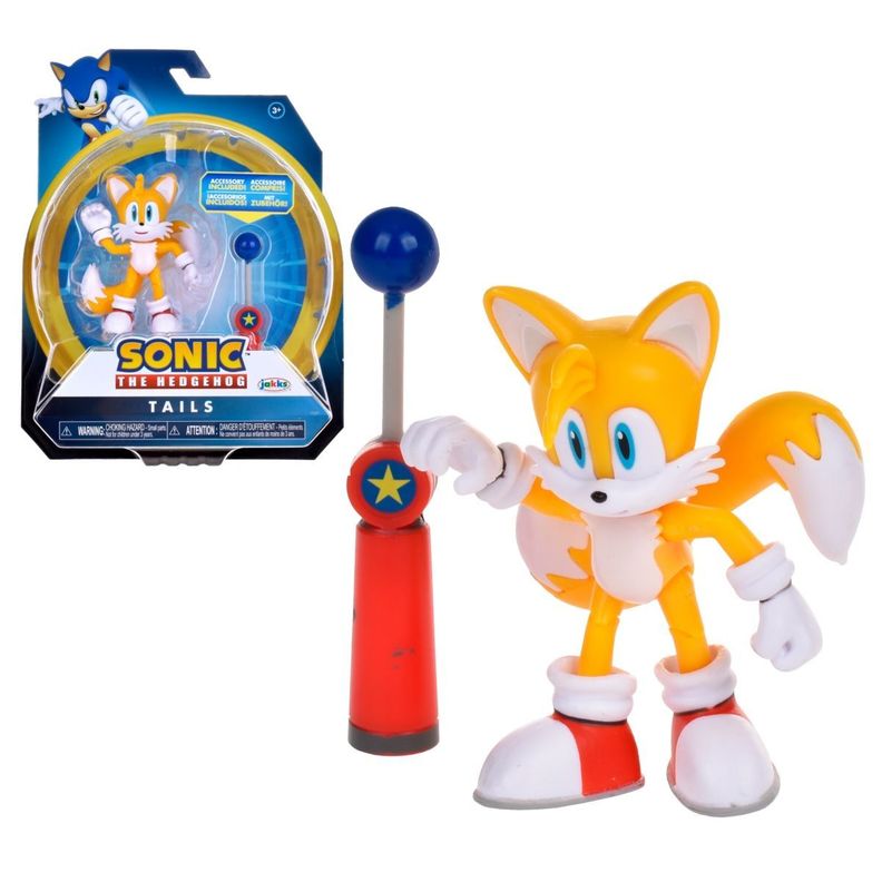 Figura Sonic 10 Cm. Con Accesorio - Tails Wich Checkpoint-0