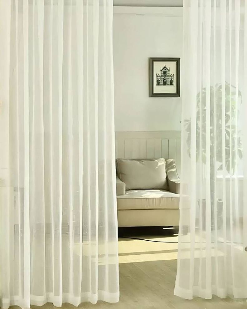 Pack de Visillo transparente con textura 140x230cm v03-2