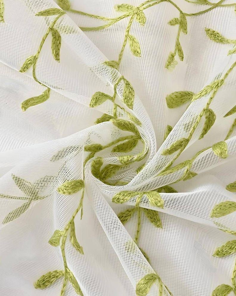 Pack de Visillo transparente con textura 140x230cmv07-3