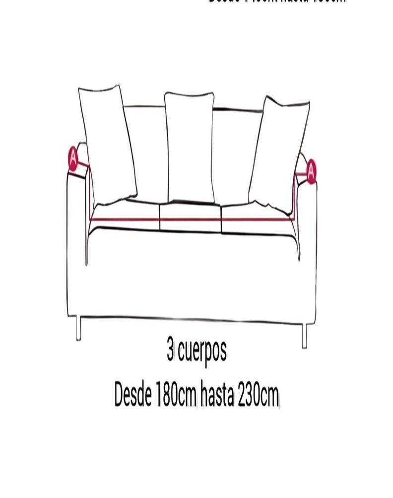 Fundas 3 Cuerpos Texturizadas - Cubre Sillón Turkos C1-3