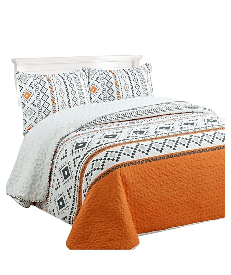 CUBRECAMA QUILT SHERPA OTOÑO INVIERNO 2 PLAZAS C33-0