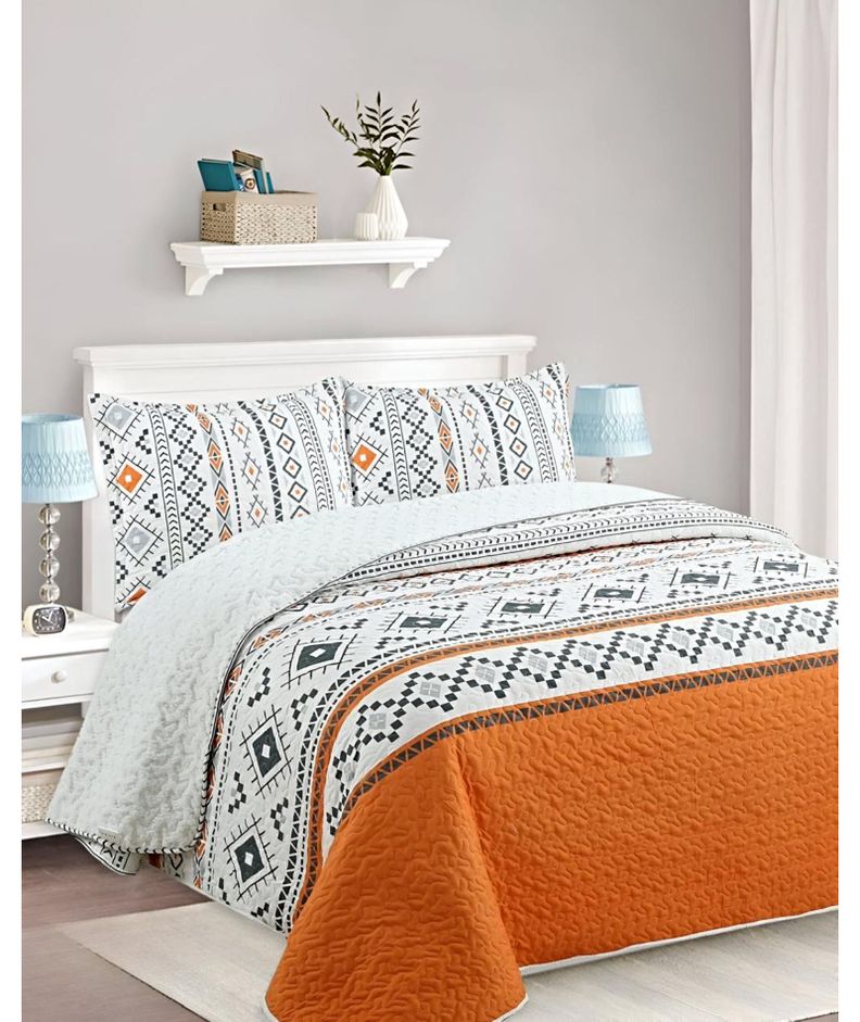 CUBRECAMA QUILT SHERPA OTOÑO INVIERNO 2 PLAZAS C33-2