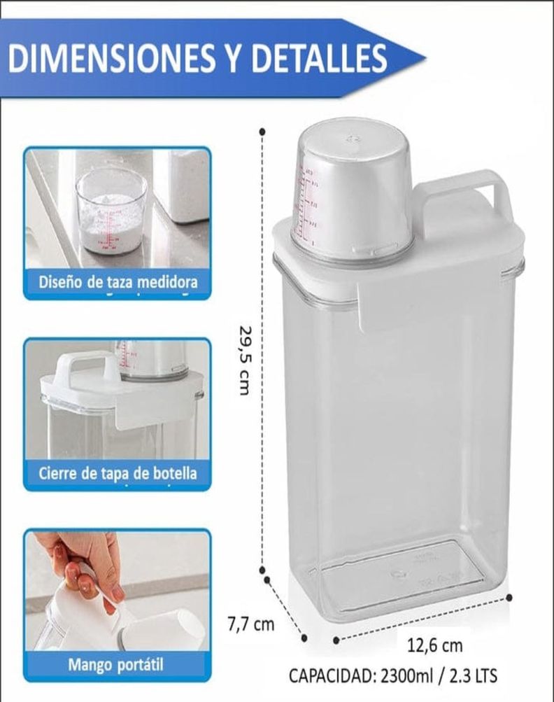 Organizador Dispensador Detergente Lavandería 78 oz-2