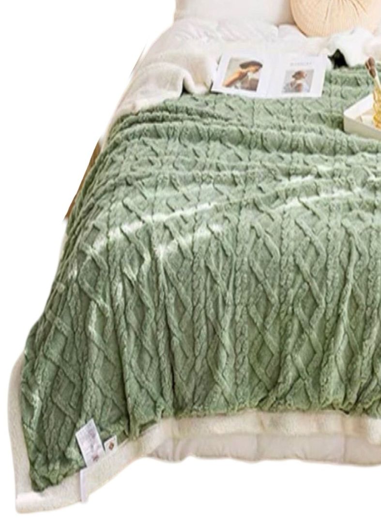 FRAZADA MANTA DE PLUSH Y SHERPA EXTRA SUAVES TP24-1