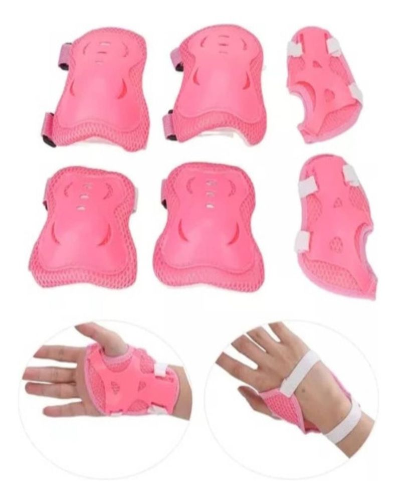 Kit Protección Rosado para Patines Niña Completo-2