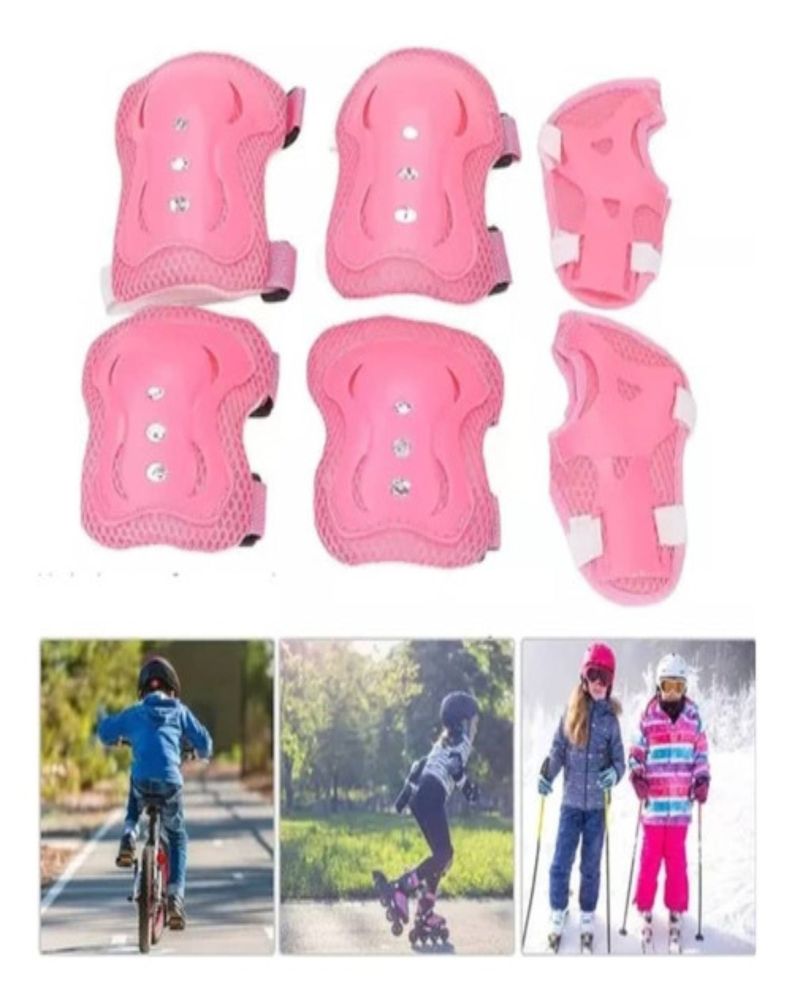 Kit Protección Rosado para Patines Niña Completo-3