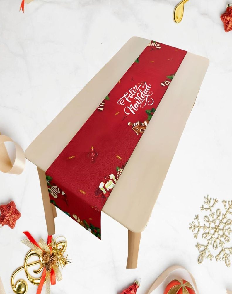 Camino de mesa diseño navidad 33x180cm 26n1-1