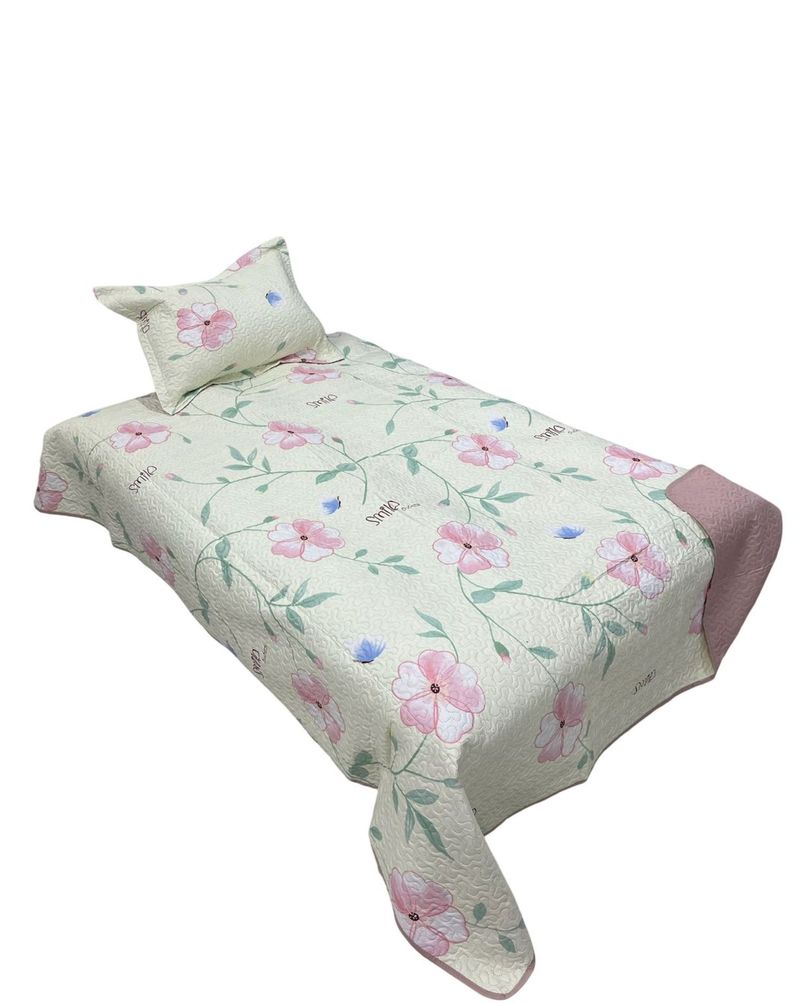 QUILT CUBRECAMA PRIMAVERA VERANO PLAZA Y MEDIA *006-1