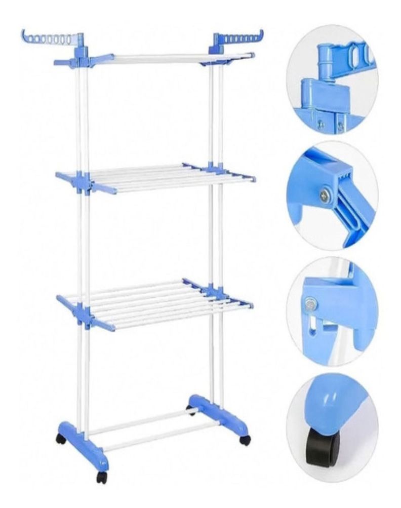Organizador Tendedero Plegable 3 Niveles Secado-3