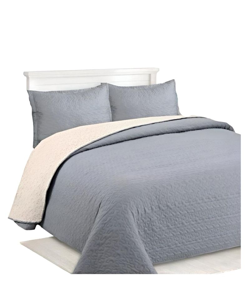 CUBRECAMA QUILT SHERPA OTOÑO INVIERNO 2 PLAZAS C17-1