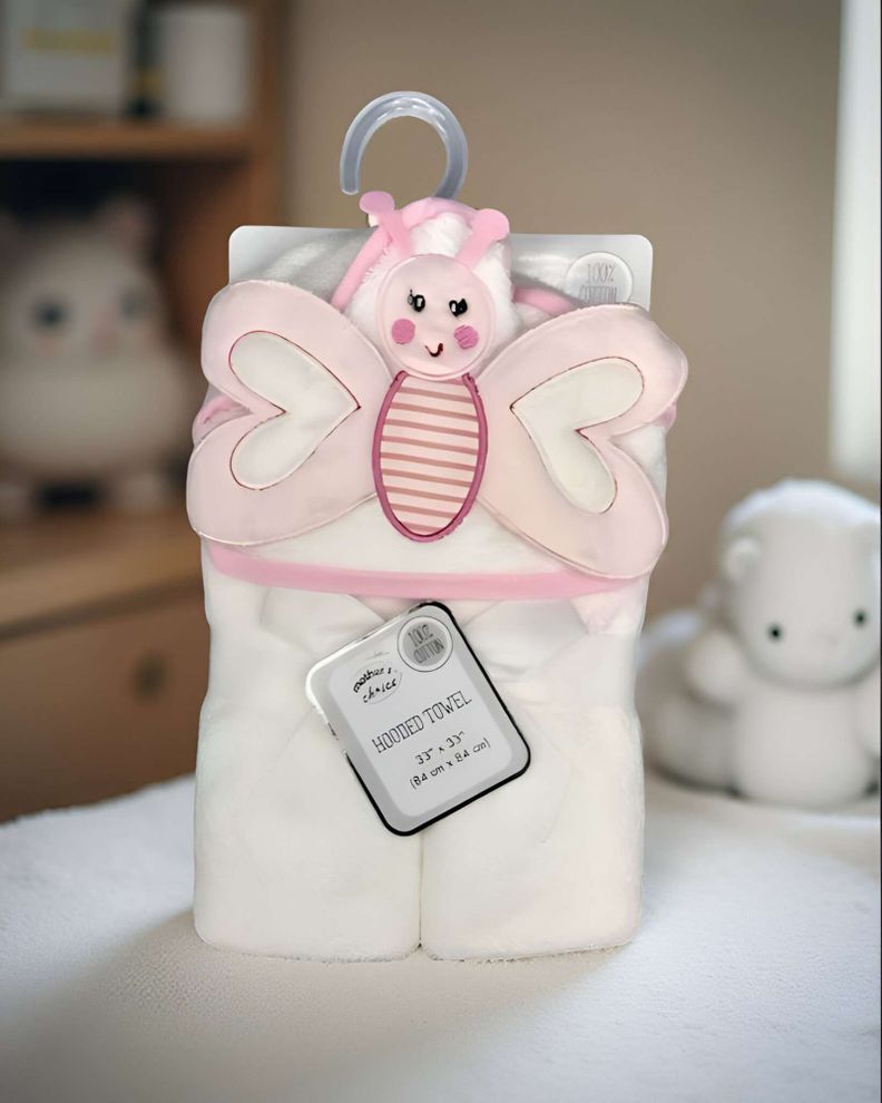 Toallas de baño con capucha para bebé niña 2-3