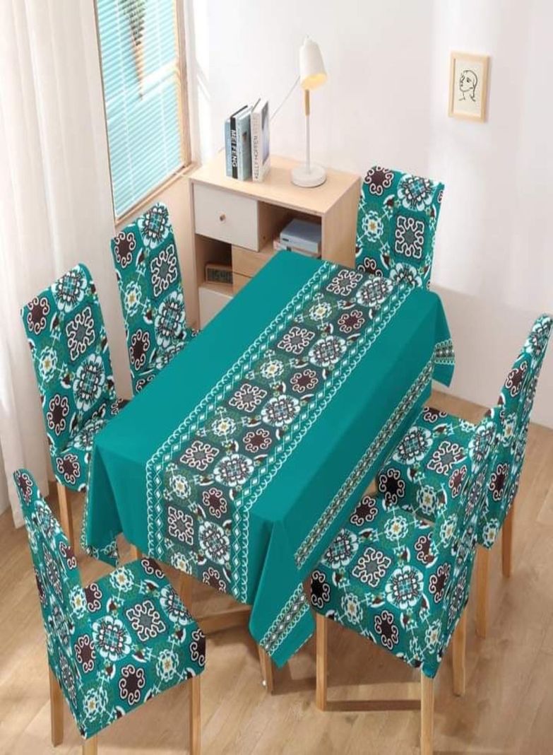 MANTEL MÁS 6 FUNDAS PARA SILLAS L24-2