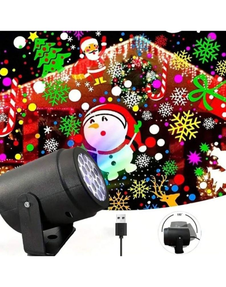 Proyector Navideño de Luces Mágicas-3