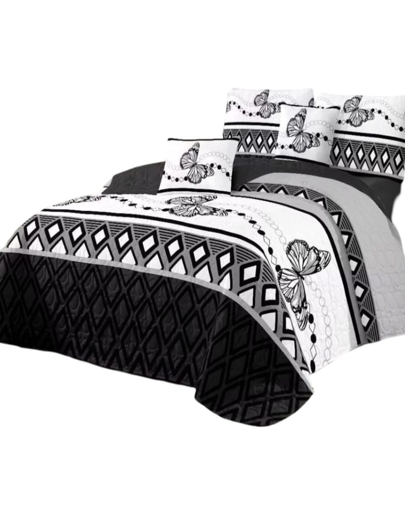 Cubrecama Quilt Verano 2 Plazas + 2 Fundas Almohada D1-1